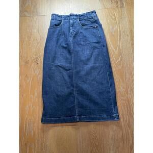 Pilcro Blue Denim Midi Skirt Classic Casual Regular 6 US 6
